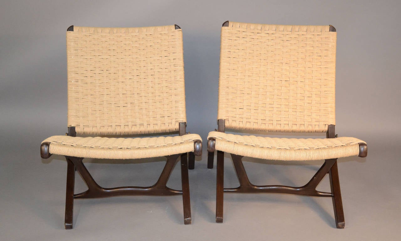 hans wegner folding rope chair