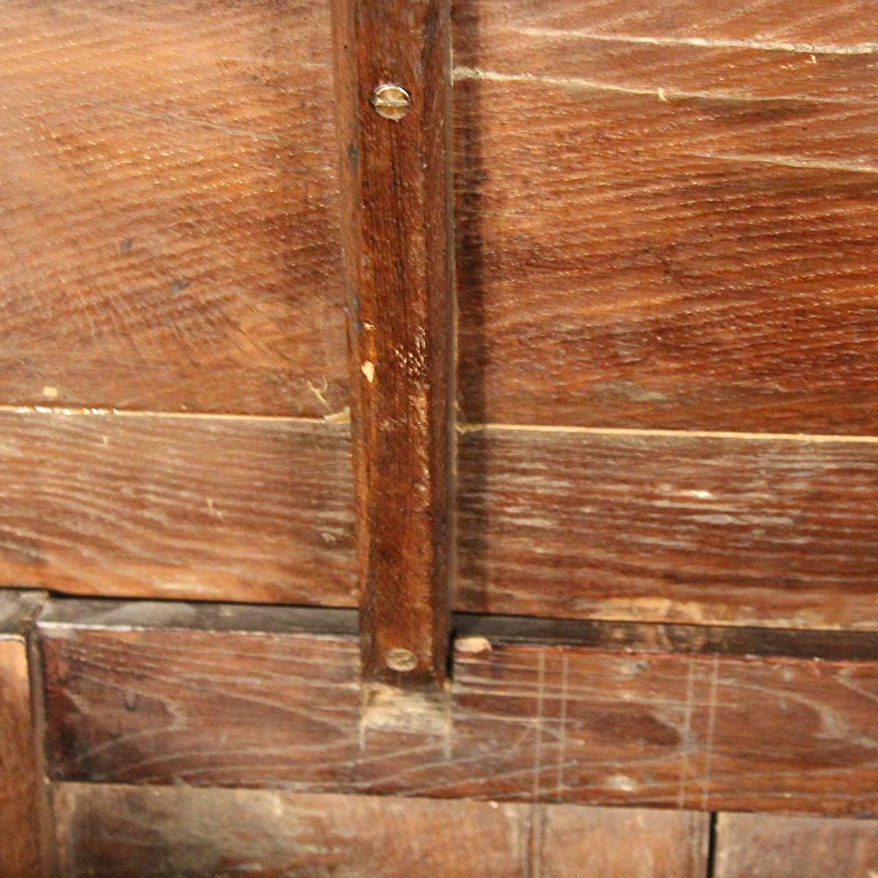 Late 18th century walnut coffer. Raised panel front. Wonderful aged patina.