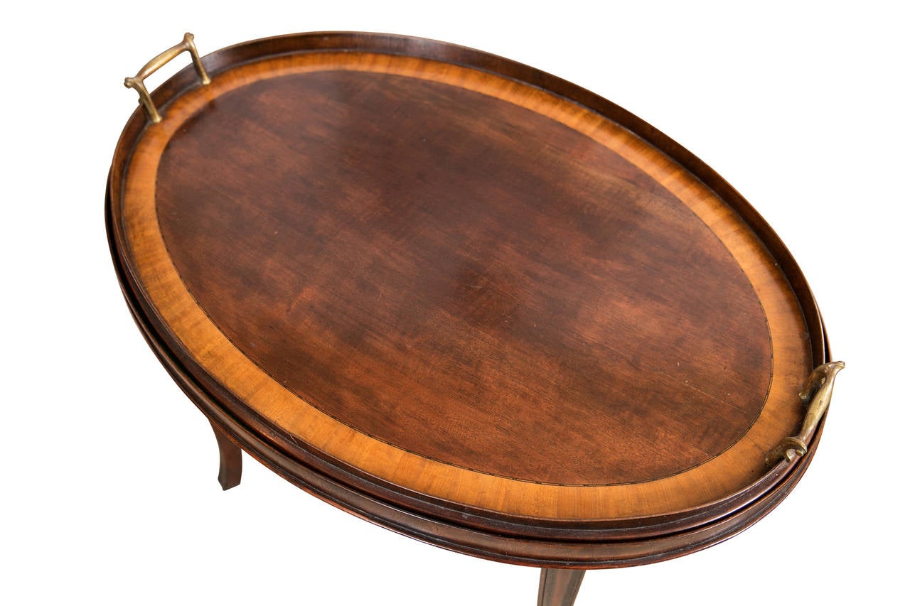 oval tray coffee table