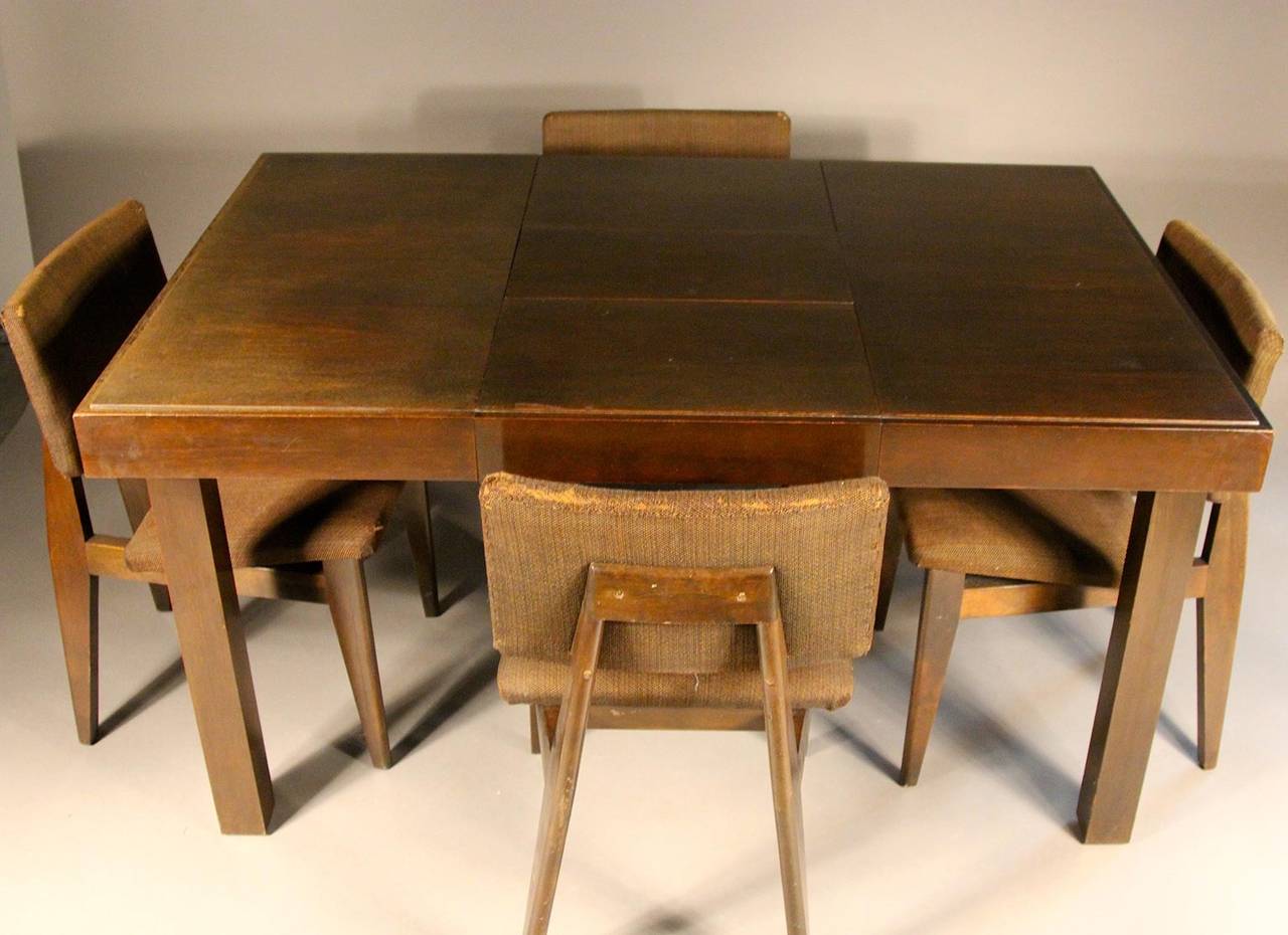 George Nelson for Herman Miller Prima Vera Table with George Nelson Chairs For Sale 3