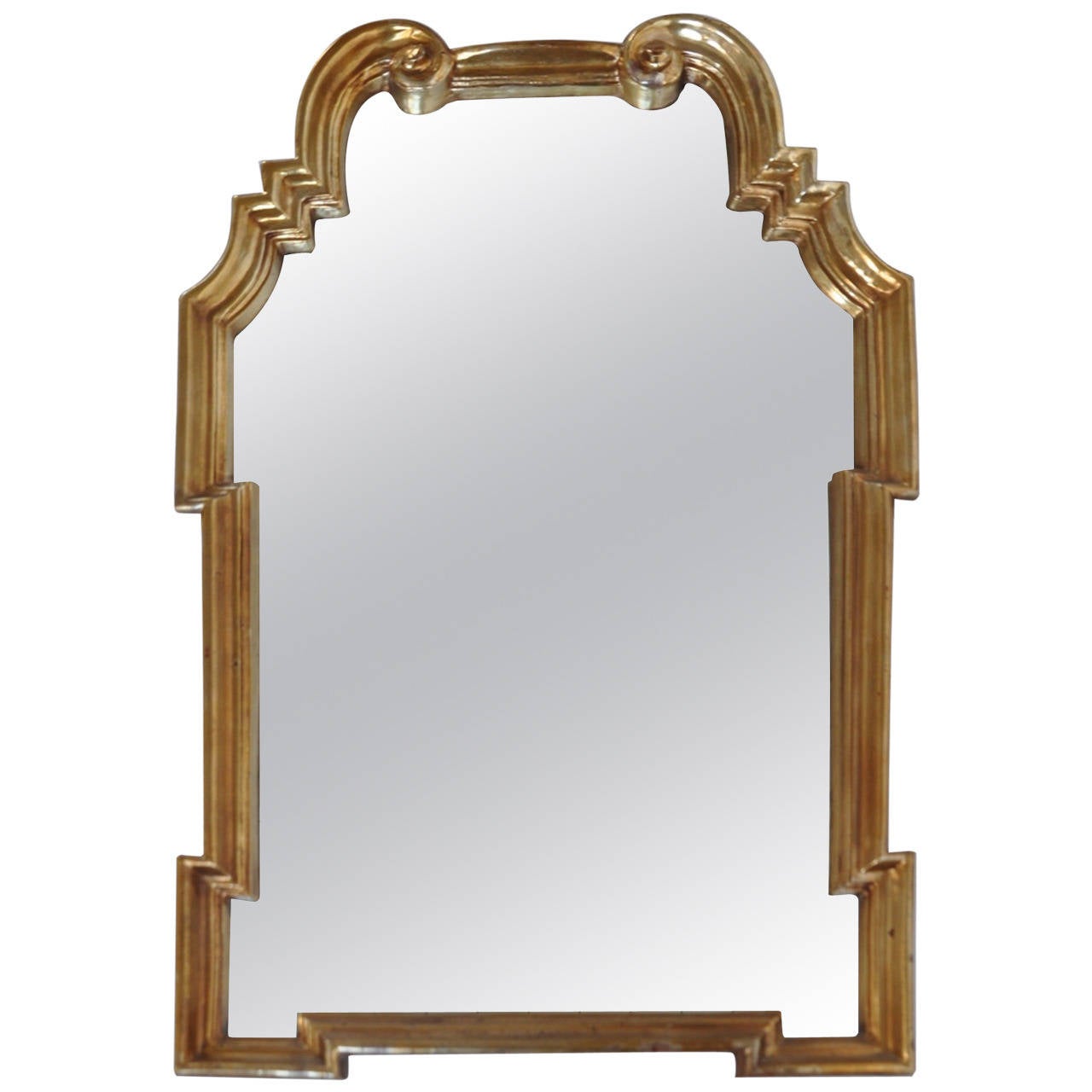 Gold Leaf Mirror by Labarge For Sale at 1stDibs