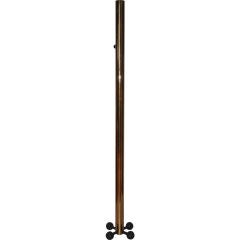 **ON SALE** Brass Torchiere with Black "Jack" Base.