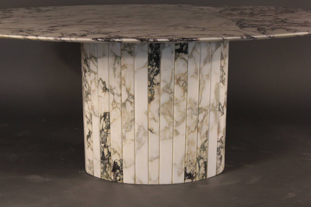 marble oval table