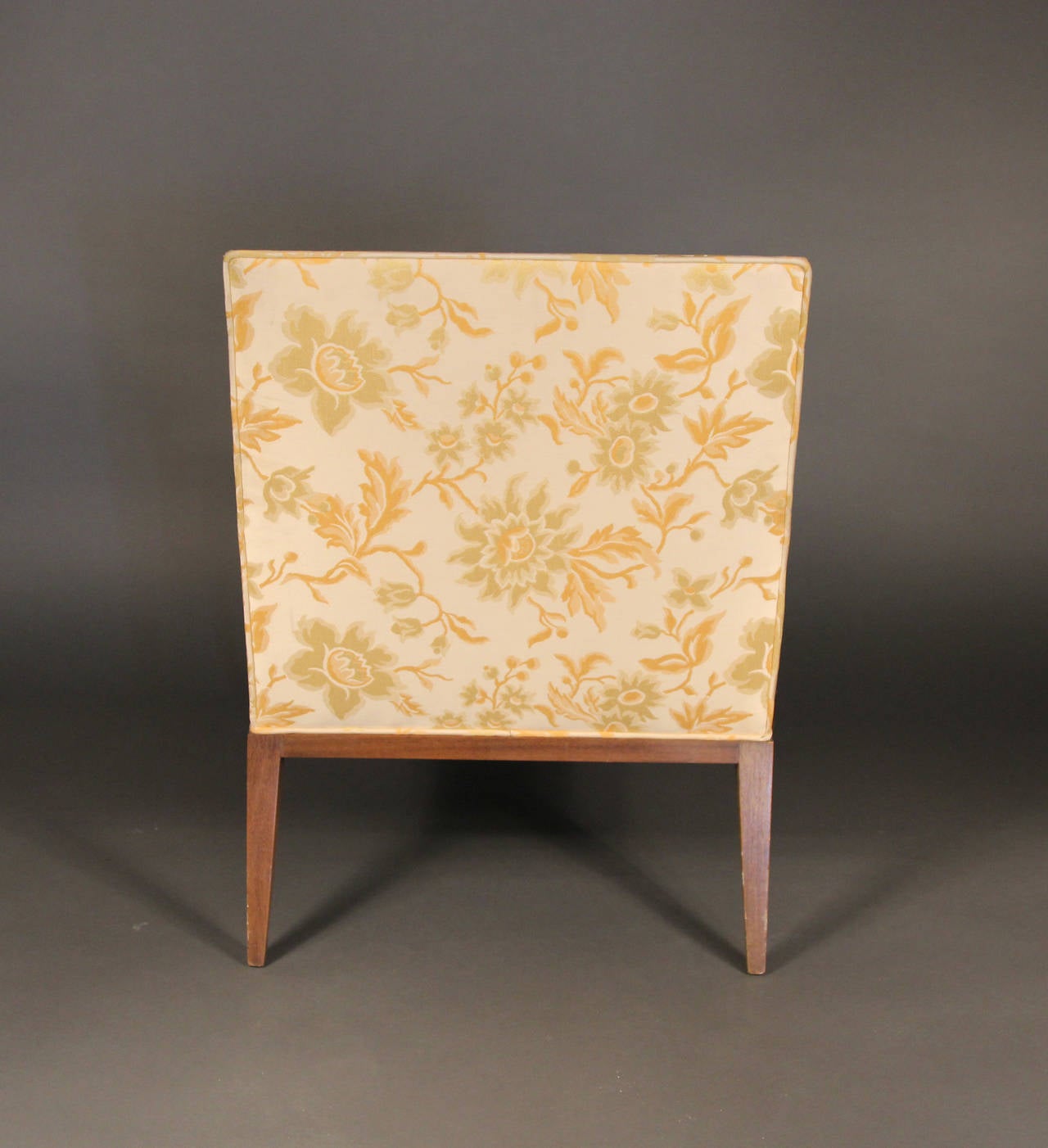 Harvey Probber Upholstered Club Chair In Good Condition For Sale In Bridport, CT