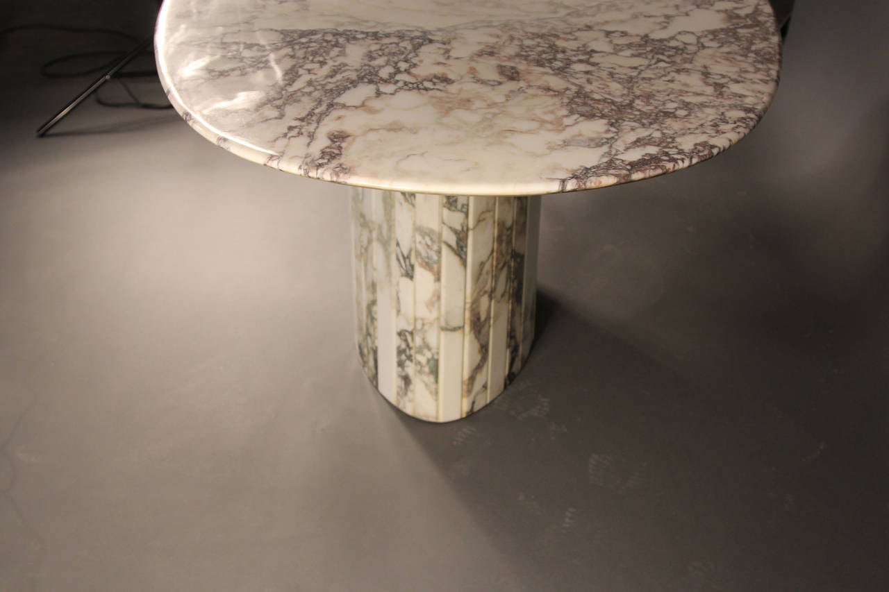Gorgeous Carrara Marble Oval Dining Table Italian 4