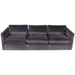 Knoll Velvet Upholstered Sofa