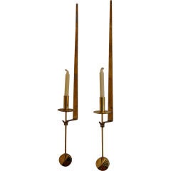 Pair of Pendulum Candle Sconces - Pierre Forsell