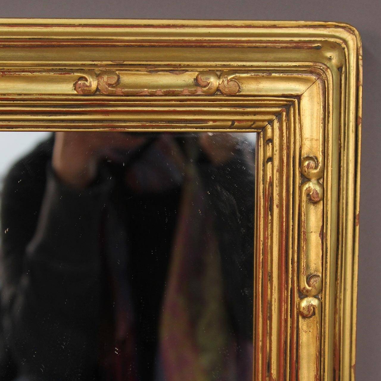 Wood Late Nouveau Style Gilt Mirror