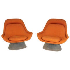 Pair of Warren Platner for Knoll Easy Chairs