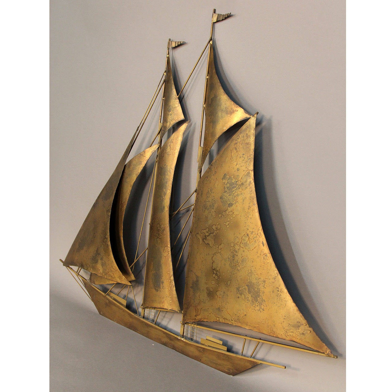 large sailboat sculpture