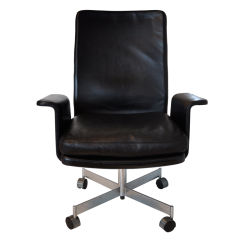 Retro Leather Desk Chair - Kevi