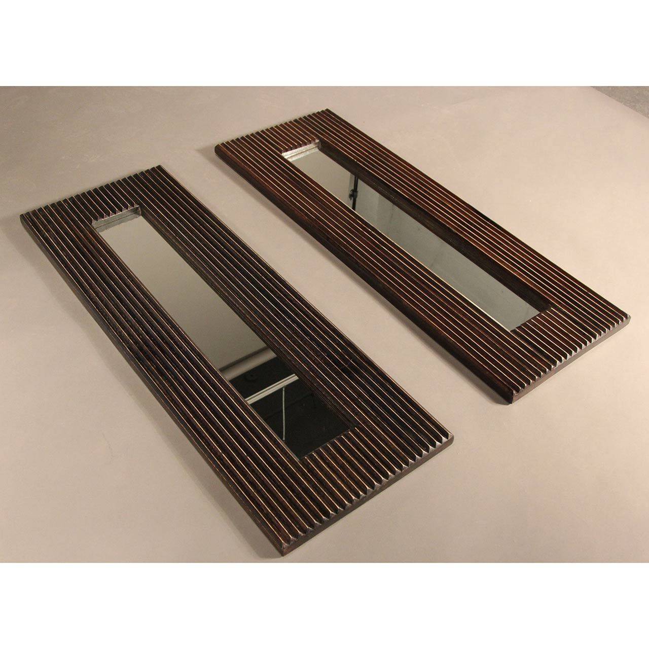 American Pair of Dramatic Art Deco Style Mirrors