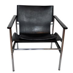 Leather Sling Chair - Charles Pollack