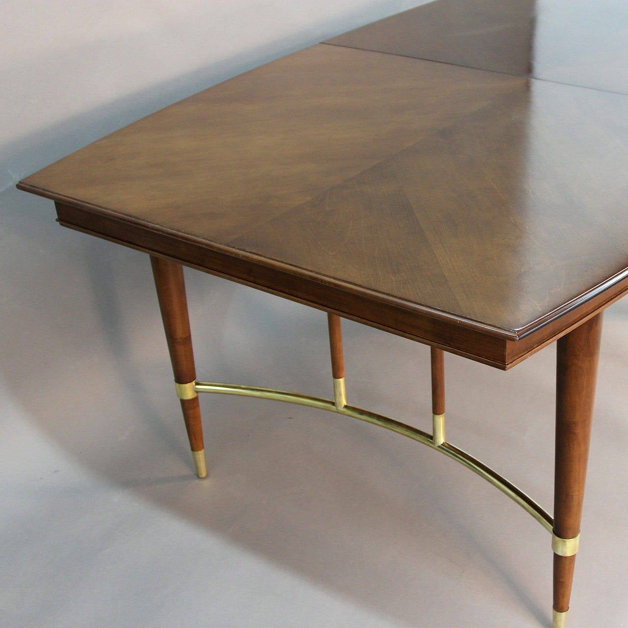 Bert England Walnut and Brass Dining Table 2