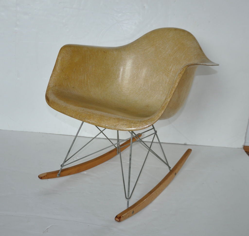 Early rope edge rocker by Charles Eames, Zenith. From the estate of the American playwright Max Wilk.