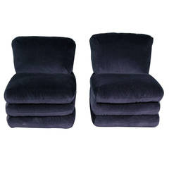 Vice Versa for Donghia Pair of Slipper Chairs