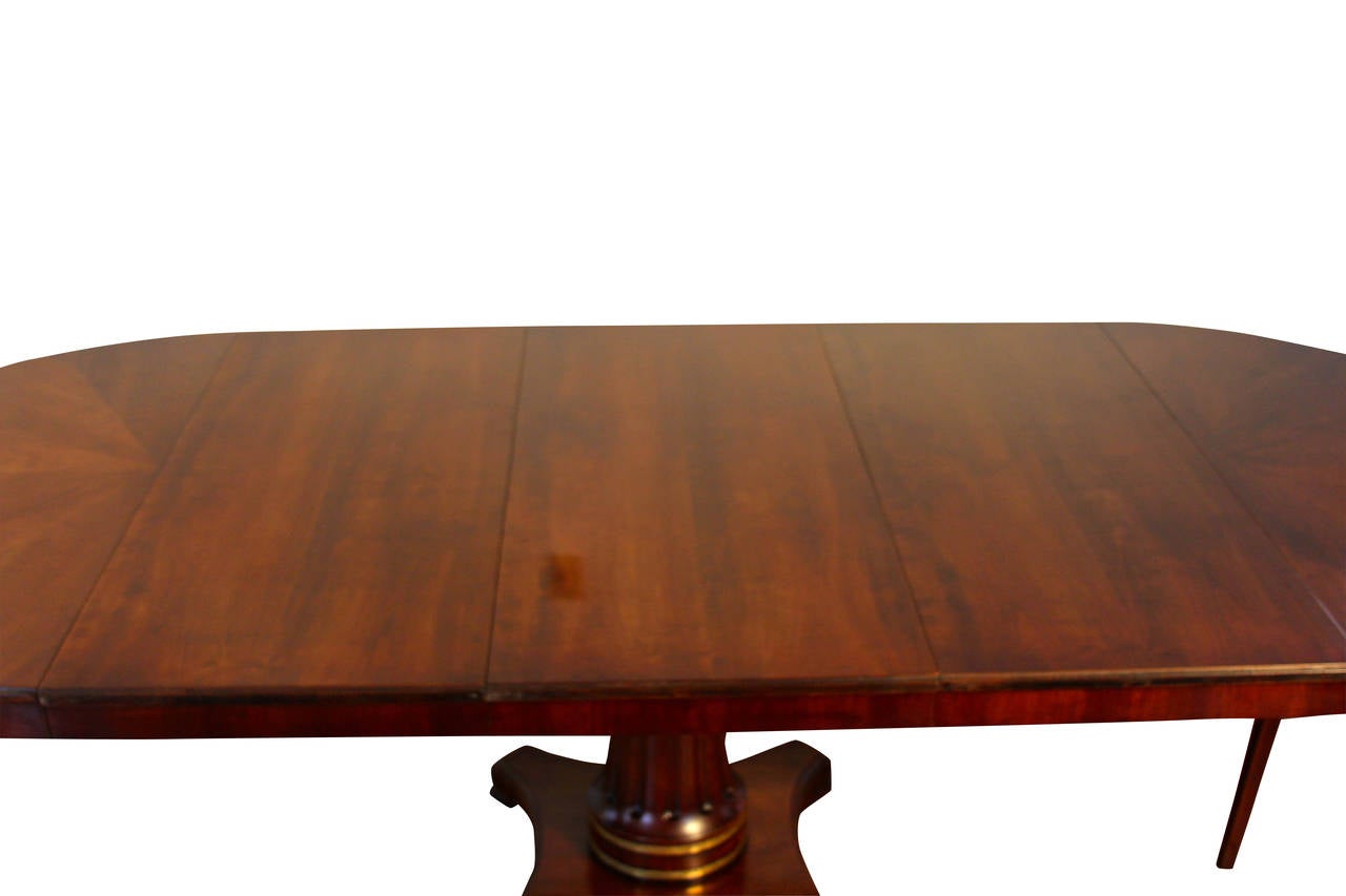 Center or Dining Table with Three Leaves For Sale 3