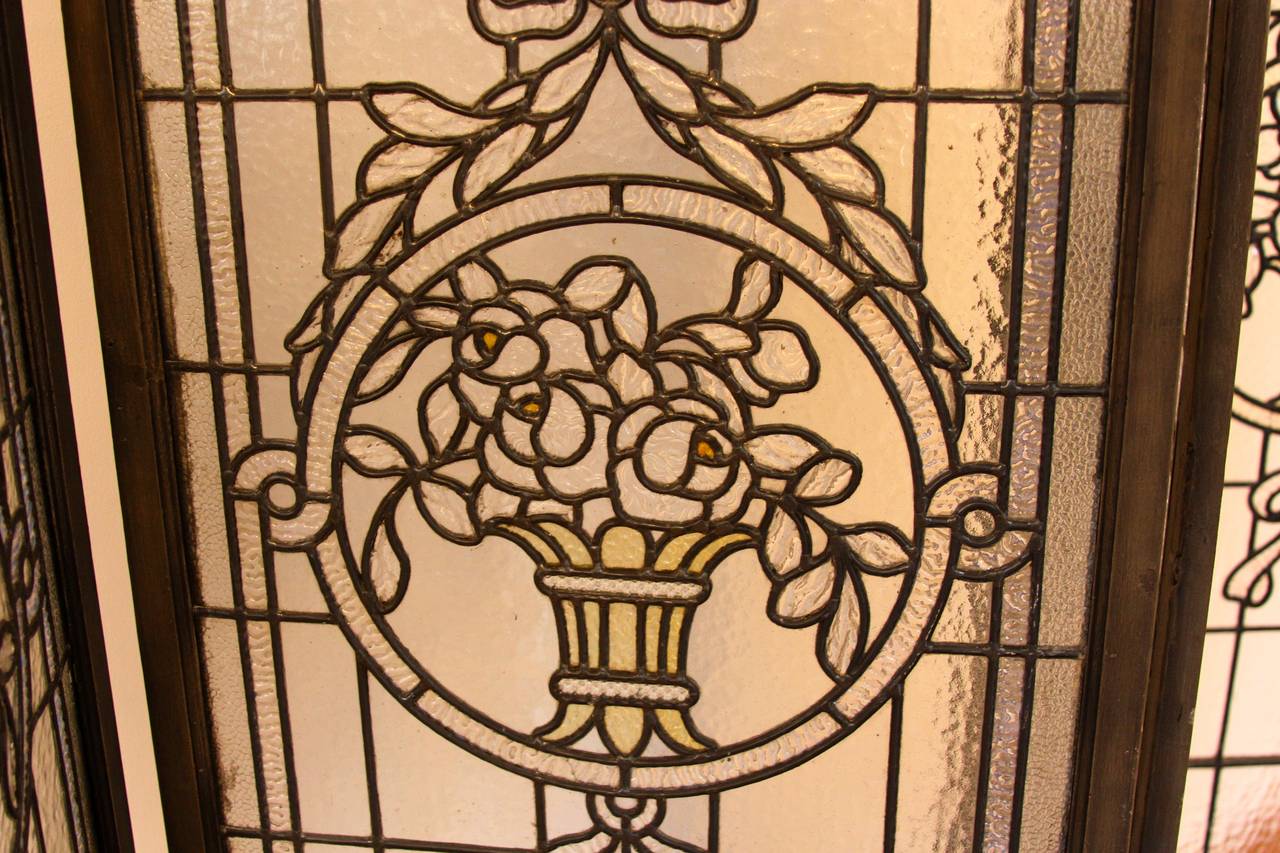 free standing stained glass panels