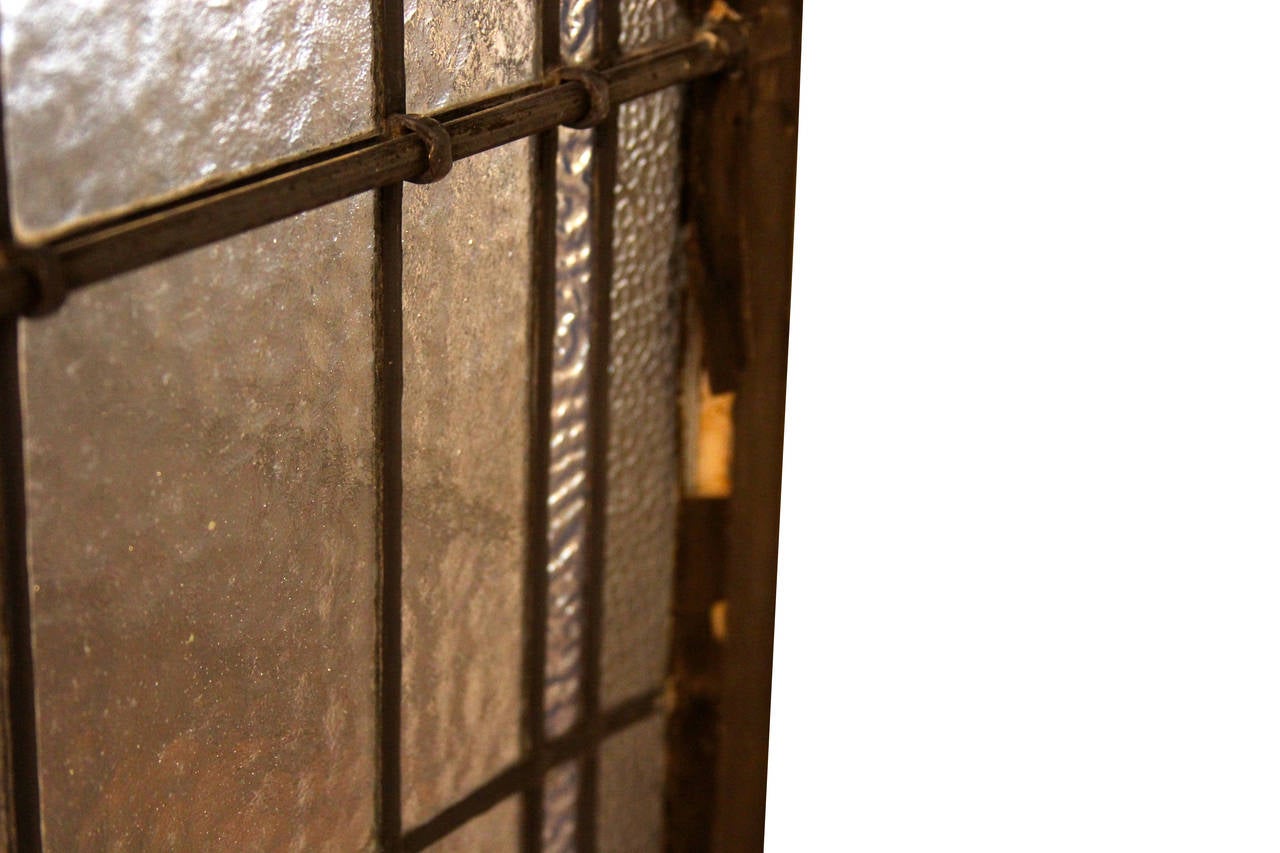 Brass Free Standing Stained Glass Window Screen