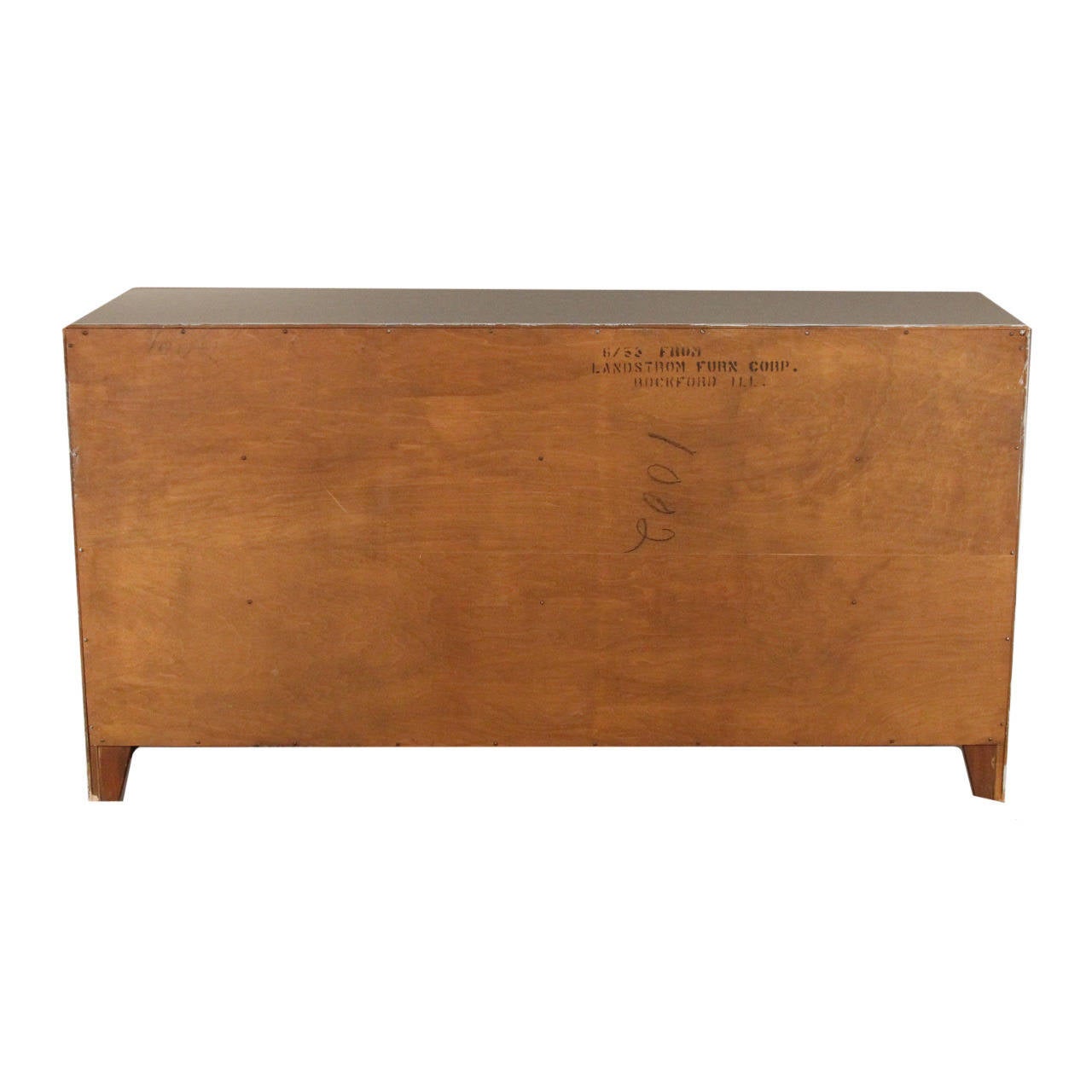 Metal Reflective Reprise Nine-Drawer Mid Century Chest