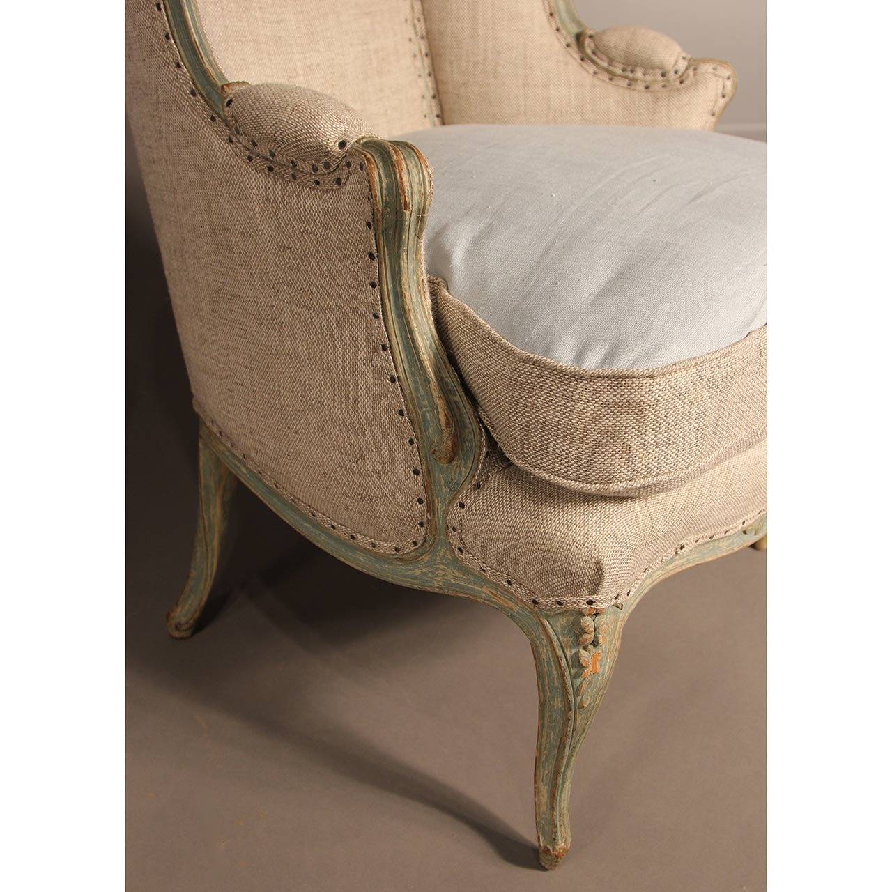 French Louis XV Style Duchesse Brisee Chaise 1