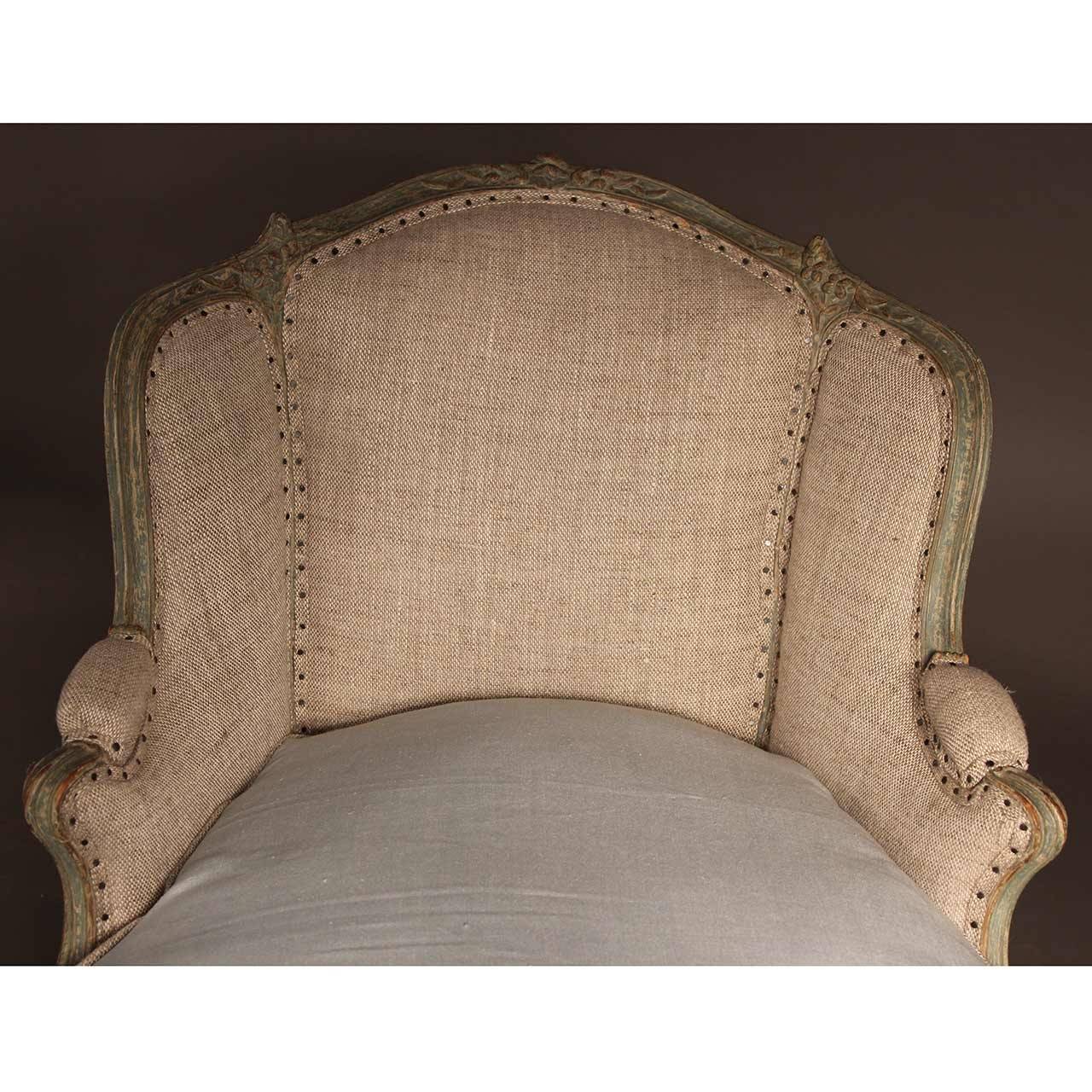 French Louis XV Style Duchesse Brisee Chaise 2