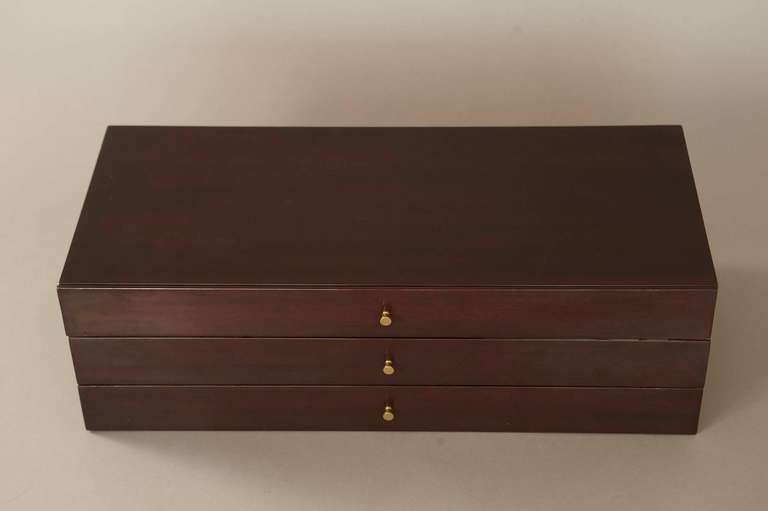 Paul McCobb 3 Drawer Jewelry Chest for The Irwin Collection by Calvin