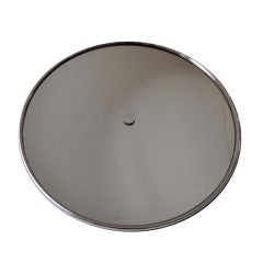 Round Sterling and Mirrored Trivet - Black, Starr & Gorham