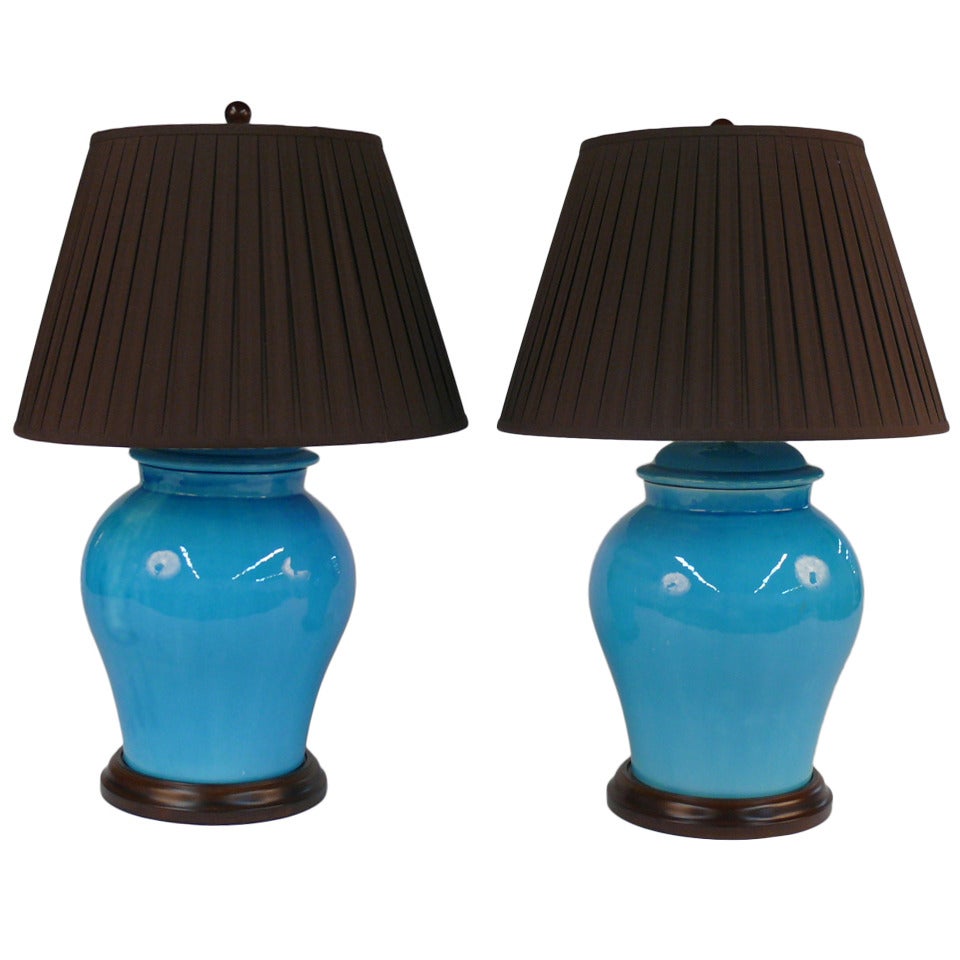 Ein Paar Oscar De La Renta-Lampen