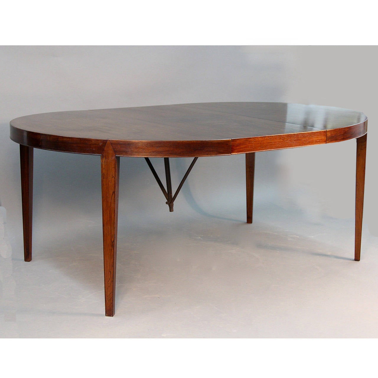 Danish Early 1960s Rosewood Dining Table by Ole Wanscher for Haslev