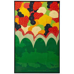 Vintage First Edition Herman Miller Poster from the Summer Picnic Series Fruit Salad