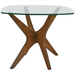 Pearsall Jax Side Table with Glass Top