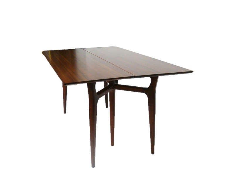 Convertable console/dining table in the manner of Ico Parisi In Good Condition In Bridport, CT
