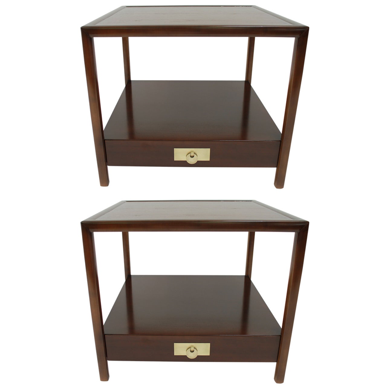 Pair of Michael Taylor End or Side Tables For Sale