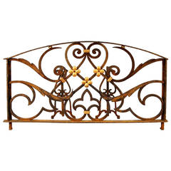 Scrolled Iron Outdoor Fire Screen