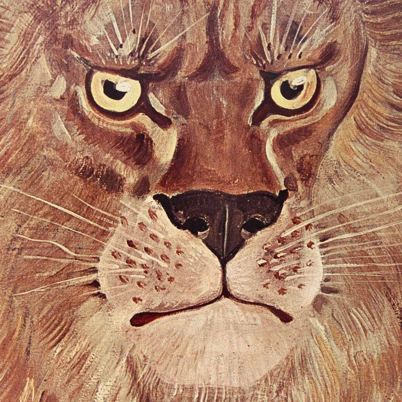 Italian Large Foujita “Lion Tamer” Original Exhibition Poster