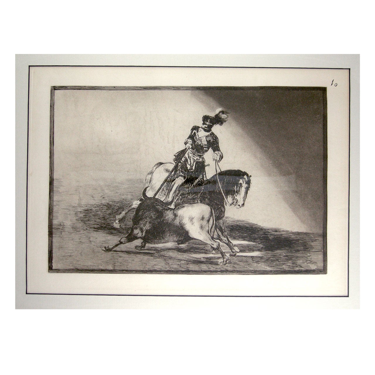 Francisco Goya Numbered Engravings of Bullfighting - Four Prints, 19th Century