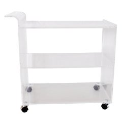 Lucite Bar Cart