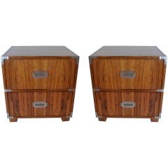 Pair of Rosewood Night Stands - Baker