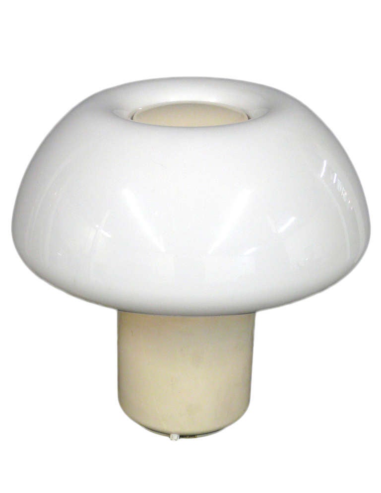 Mid-Century Modern Pair of Elio Martinelli for Martinelli Luce XL Mushroom Lamps, 1960s