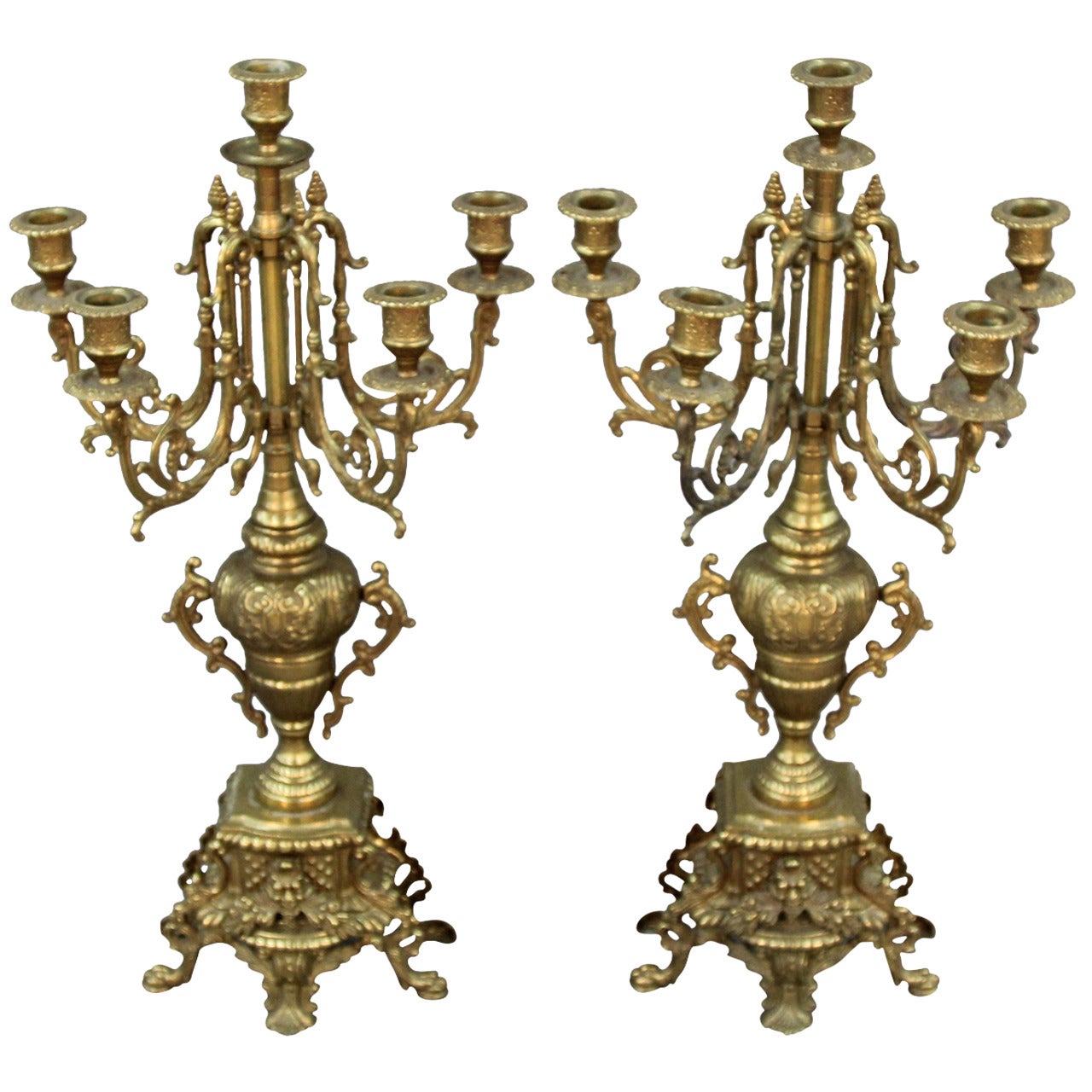 Brevettato Brass Candelabras, Italy For Sale at 1stDibs brevettato