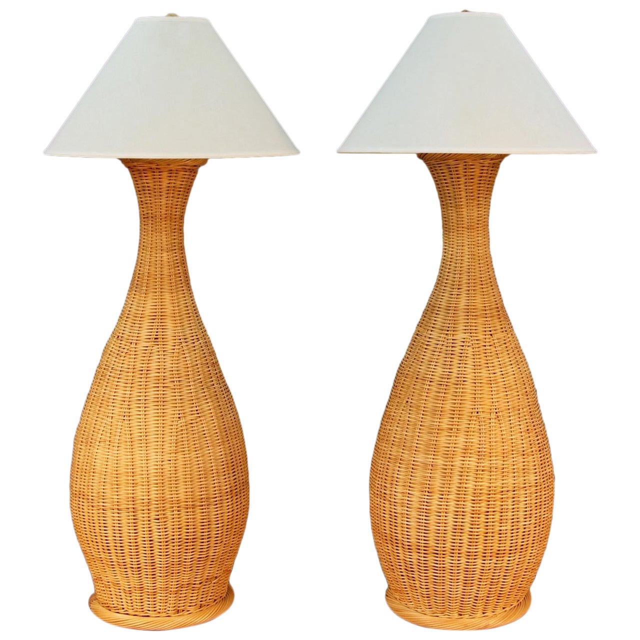 Wicker Floor Lamps