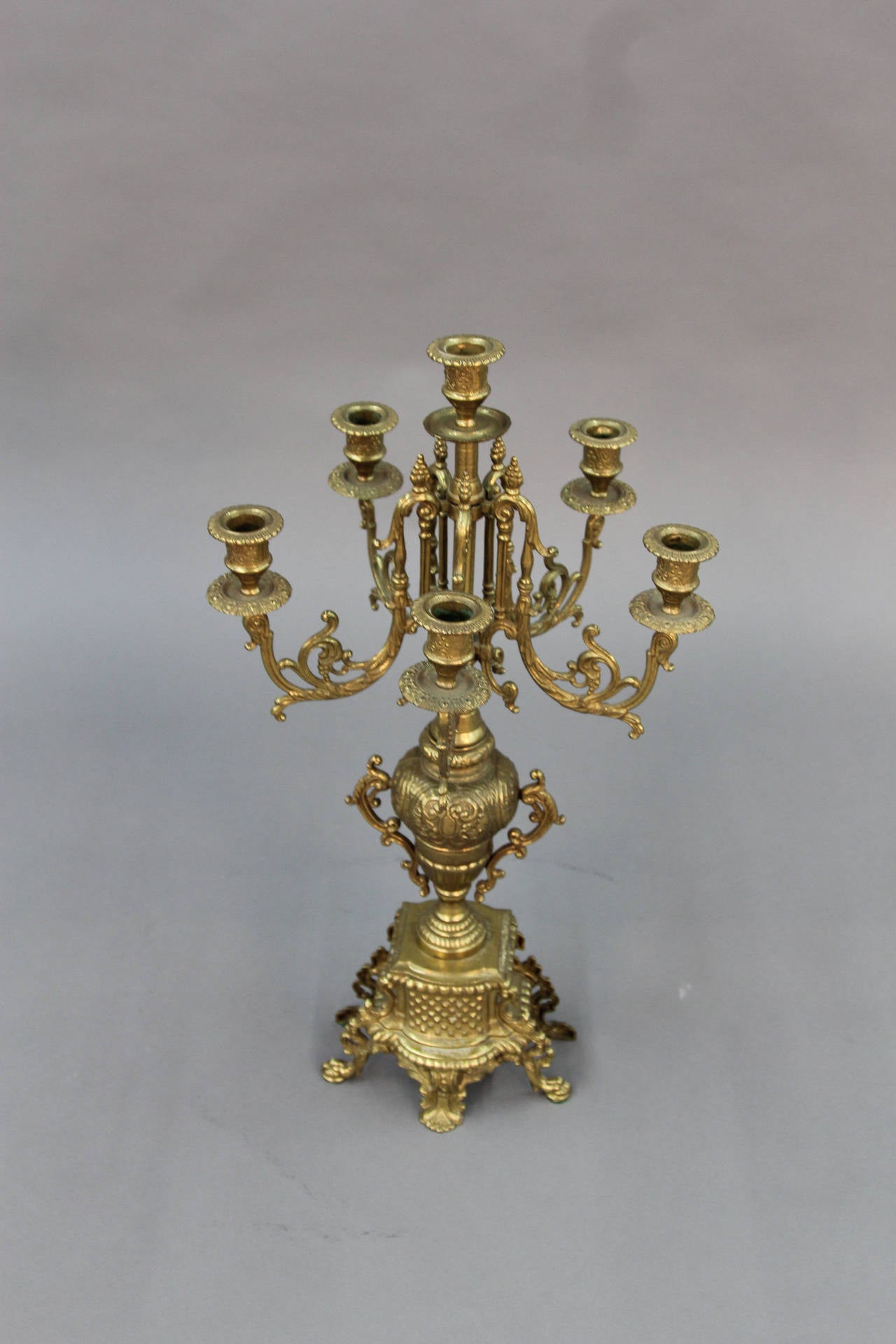 italian brass candelabra