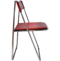 Stitched Leather Folding Chair - Arrben
