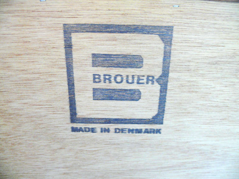 Nine Drawer Brouer Danish Rosewood Dresser In Good Condition In Bridport, CT