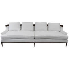 Erwin-Lambeth White Linen Sofa