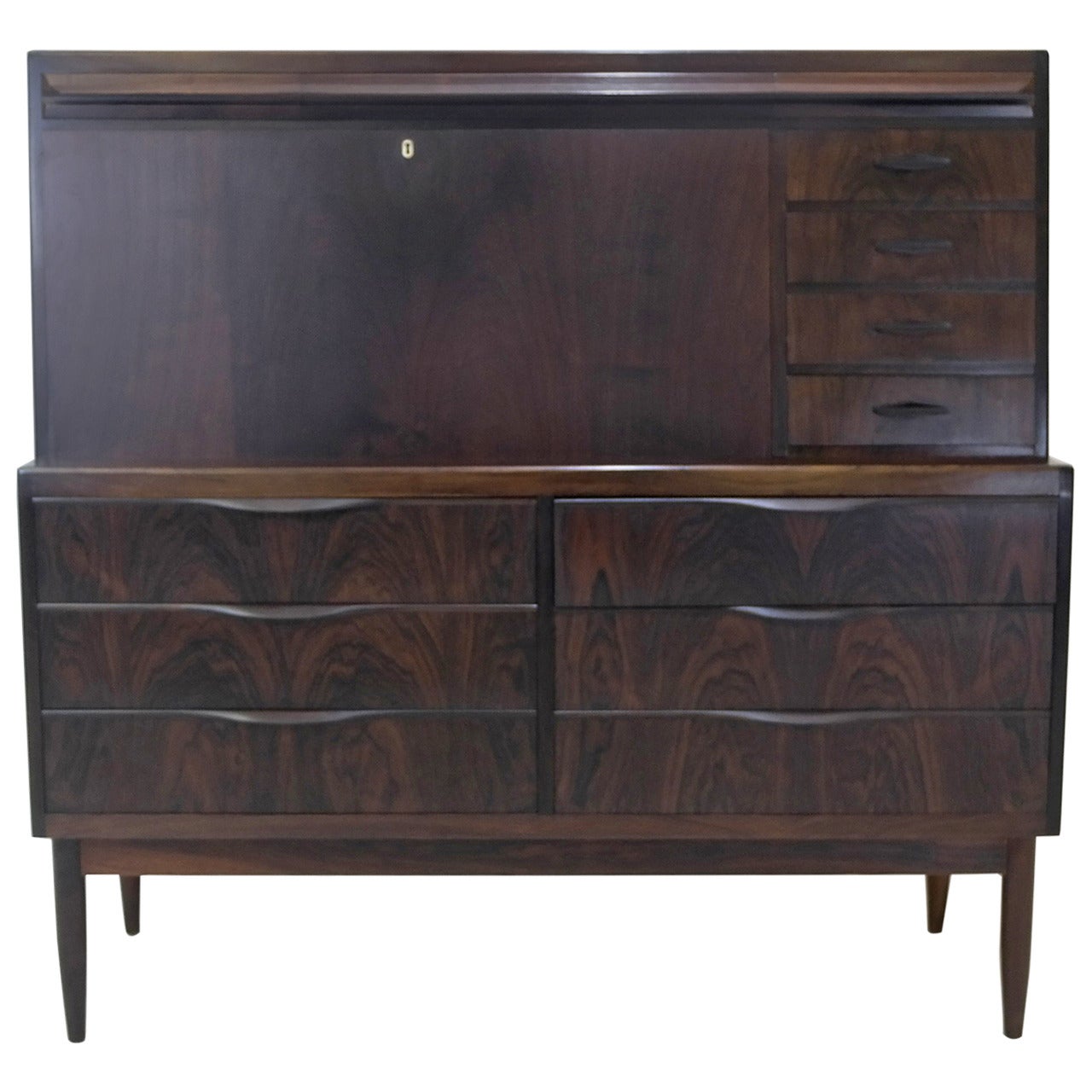 Exquisite Rosewood Secretary by Ib Kofod-Larsen