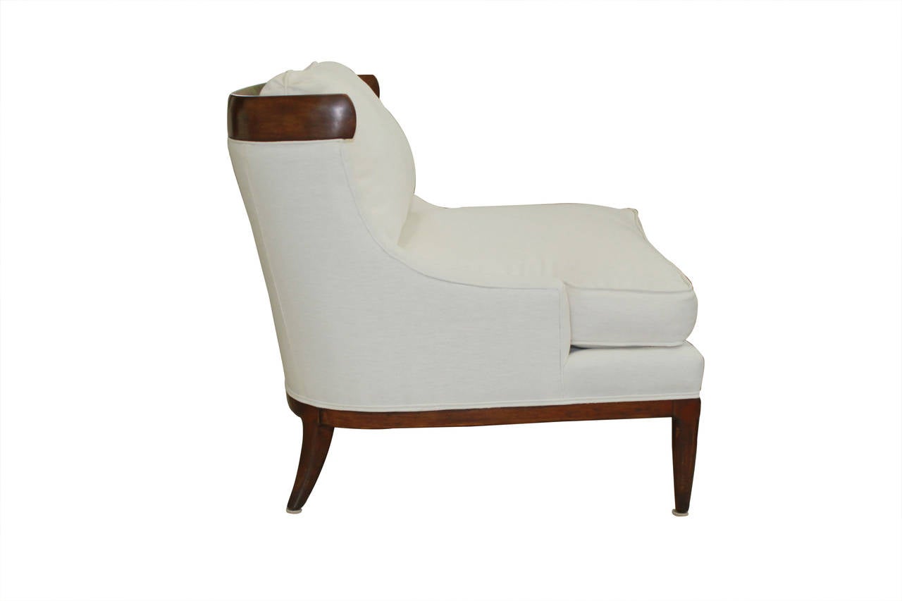 American Erwin-Lambeth White Linen Chairs