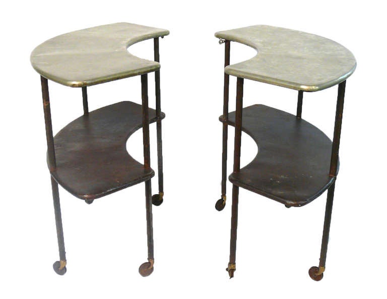 20th Century French Two Piece Industrial Garden Table For Sale