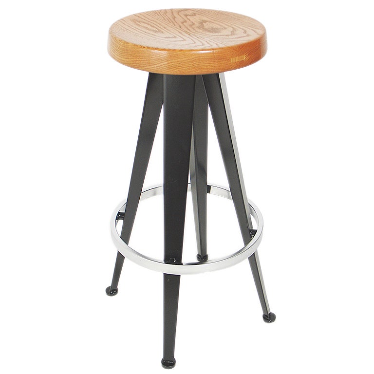 Modernist Bar Stools - after Jean Prouve - SIX Available
